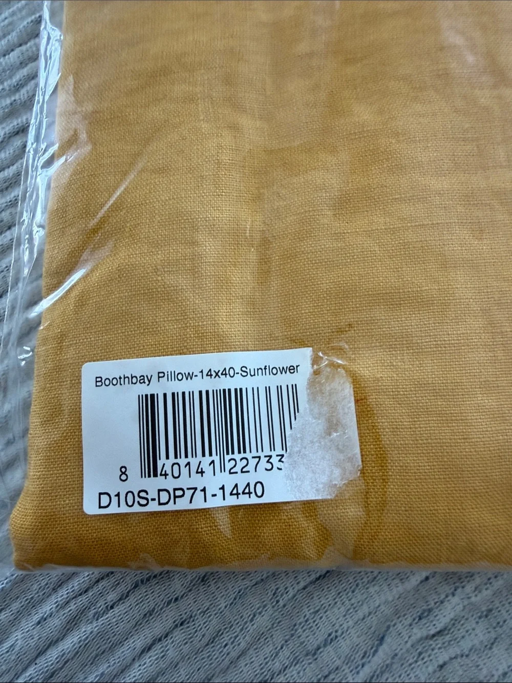 Serena & Lily 100% Linen Boothbay Sunflower 14”x40” Pillow Cover NWT Coastal